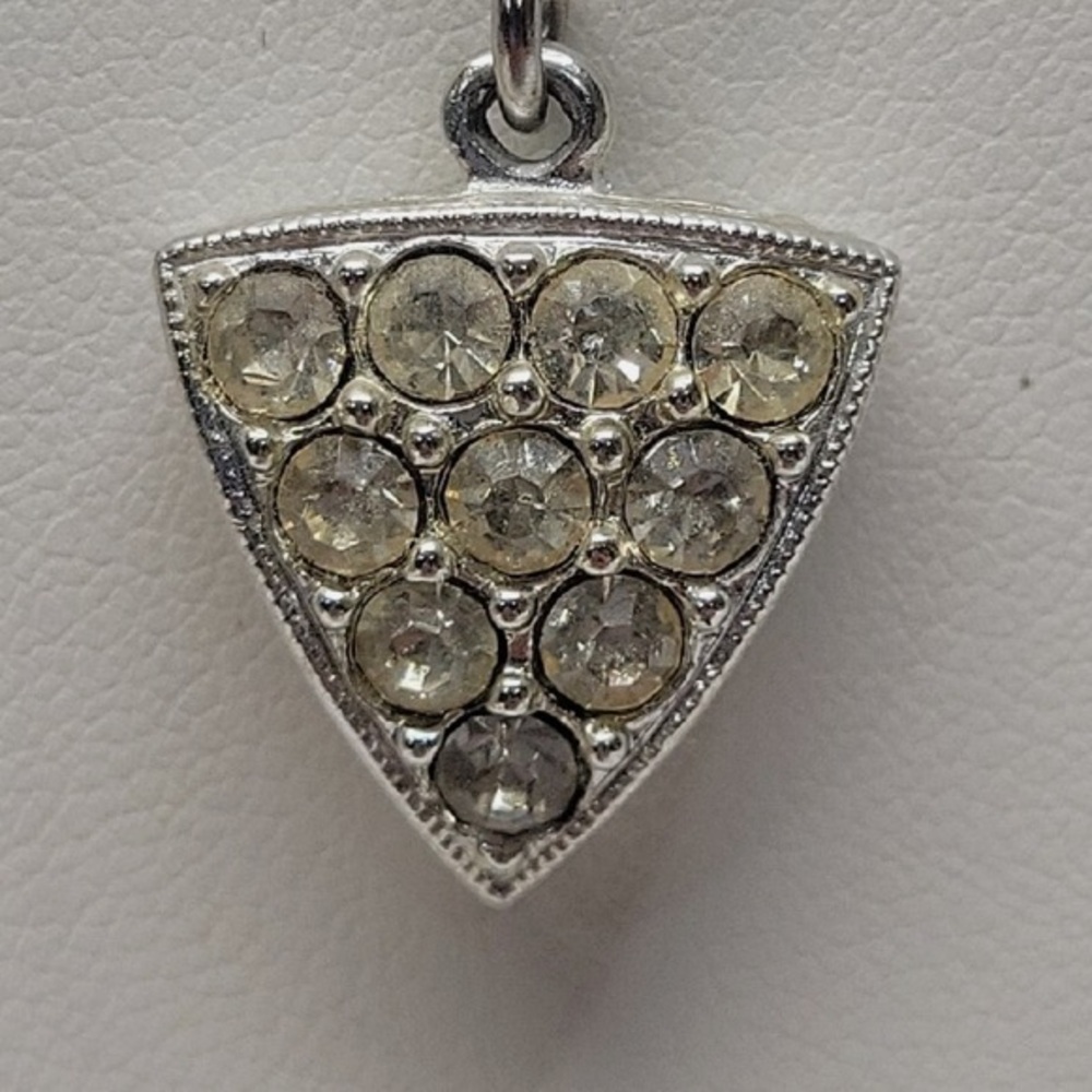Sarah Coventry Gold and Silver Triangle Pendant for Necklace